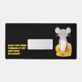 Creëer a Funny Gezegde Mouse Theme gepersonaliseer Bureaumat (Keyboard & Muis)