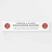 Creëer A Giant Firefighter Geëerd Spandoek (Horizontaal)
