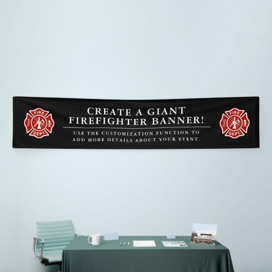 Creëer A Giant Firefighter ThormBlack Spandoek (Beurs)