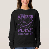 Creëer A Kinder Planet Aesthetische Trend 1 Trui (Voorkant)