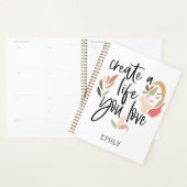 Creëer A Life You Love Motivatie Quote White Planner (Display)