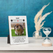 Creëer A Pet Memorial Foto Plaque Fotoplaat (Zijkant)