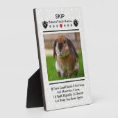 Creëer A Pet Memorial Foto Plaque Fotoplaat (Zijkant)