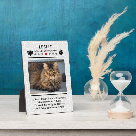 Creëer A Pet Memorial Foto Plaque Fotoplaat (Zijkant)