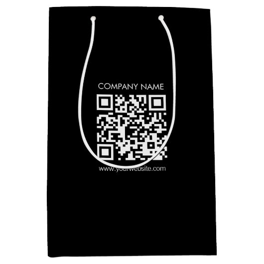 Creëer a QR code direct Modern eenvoudig ontwerp Medium Cadeauzakje (Voorkant)