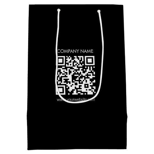 Creëer a QR code direct Modern eenvoudig ontwerp Medium Cadeauzakje (Achterkant)