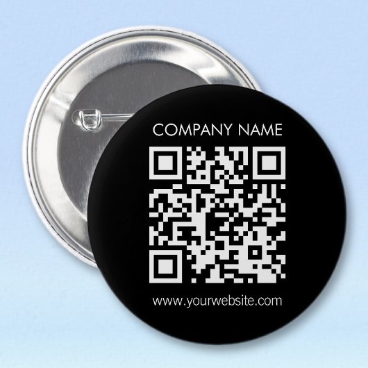 Creëer a QR code direct Modern eenvoudig ontwerp Ronde Button 5,7 Cm