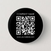 Creëer a QR code direct Modern eenvoudig ontwerp Ronde Button 5,7 Cm (Voorkant)