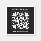 Creëer a QR code direct Modern eenvoudig ontwerp Servet (Voorkant)