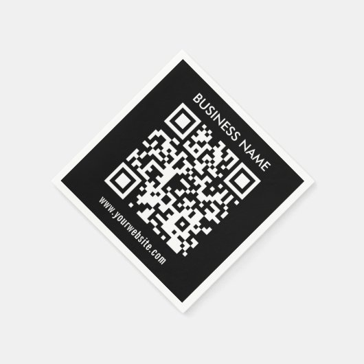 Creëer a QR code direct Modern eenvoudig ontwerp Servet (Hoek)