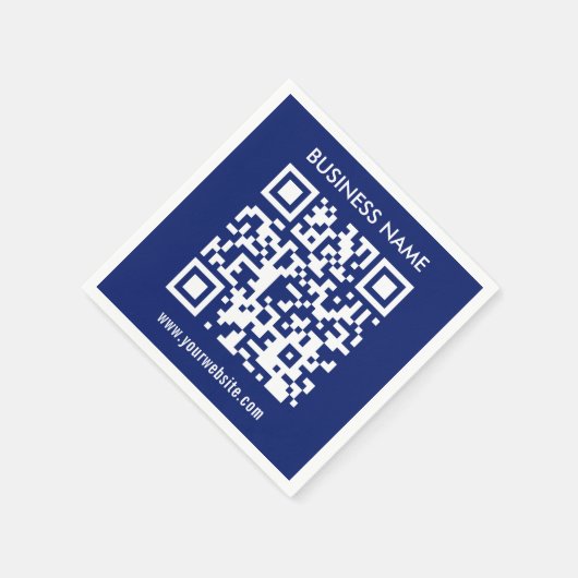 Creëer a QR code direct Modern eenvoudig ontwerp Servet (Hoek)