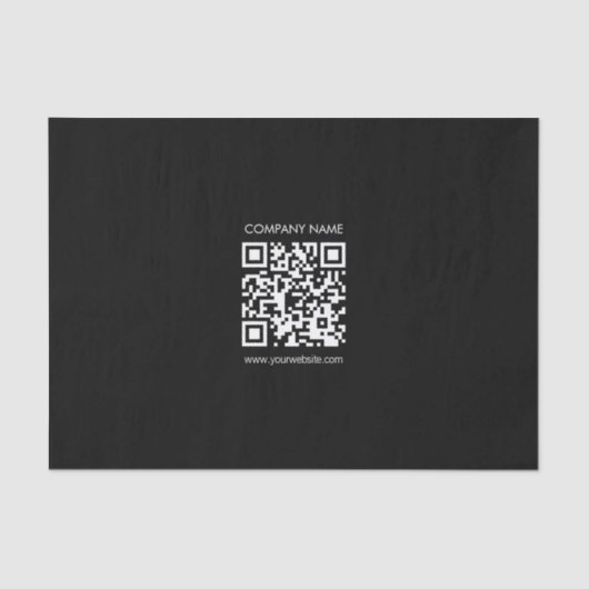 Creëer a QR code direct Modern eenvoudig ontwerp Tissuepapier (Voorkant)
