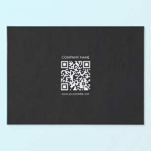 Creëer a QR code direct Modern eenvoudig ontwerp Tissuepapier