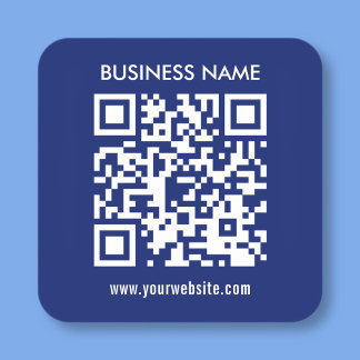 Creëer a QR code direct Modern eenvoudig ontwerp Vierkante Sticker