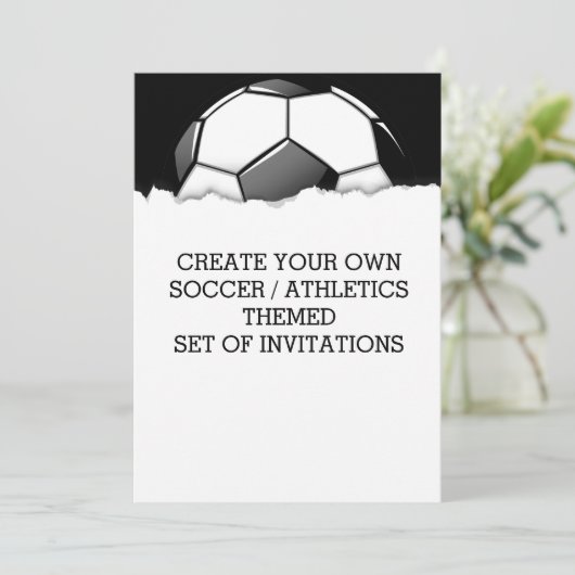 Creëer a Soccer Game Threaditation Kaart (Staand voorkant)