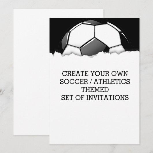 Creëer a Soccer Game Threaditation Kaart (Voorkant / Achterkant)