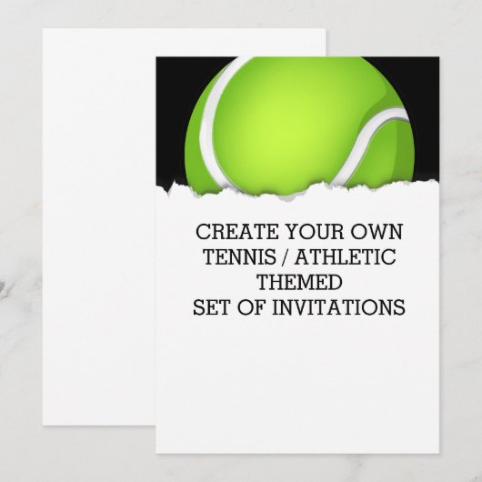 Creëer a Tennis Threaditation Kaart (Voorkant / Achterkant)