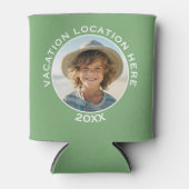 Creëer A Vacation Souvenir met Foto en Tekst Blikjeskoeler (Voorkant)