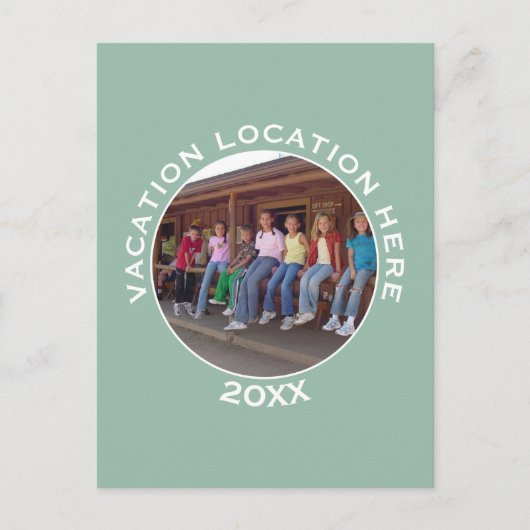 Creëer A Vacation Souvenir met Foto en Tekst Briefkaart (Voorkant)