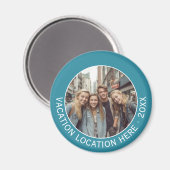 Creëer A Vacation Souvenir met Foto en Tekst Magneet (Voorkant / Achterkant)