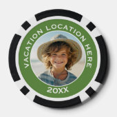 Creëer A Vacation Souvenir met Foto en Tekst Poker Chips (Achterkant)