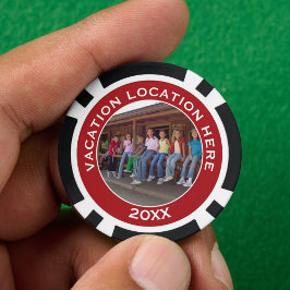 Creëer A Vacation Souvenir met Foto en Tekst Pokerchips