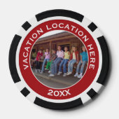 Creëer A Vacation Souvenir met Foto en Tekst Pokerchips (Achterkant)