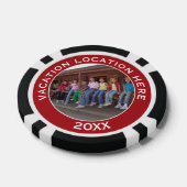 Creëer A Vacation Souvenir met Foto en Tekst Pokerchips (Enkel)