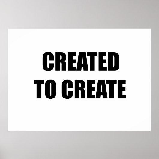 Creëer aan creëer poster (Voorkant)