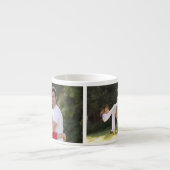 Creëer Aangepast, aangepast 2 Fototekstmonogram Espresso Kop (Voorkant)