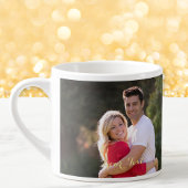 Creëer Aangepast, aangepast 2 Fototekstmonogram Espresso Kop