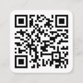 Creëer Aangepast Website Adres QR Code Company Log Vierkante Visitekaartje (Voorkant)
