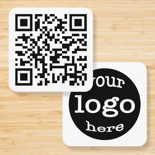 Creëer Aangepast Website Adres QR Code Company Log Vierkante Visitekaartje