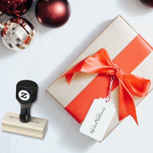 Creëer Aangepaste, eenvoudige handtekening Rubberstempel