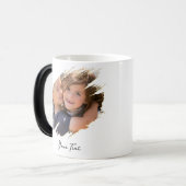 Creëer aangepaste foto en tekst unieke kleur veran magische mok (Voorkant links)