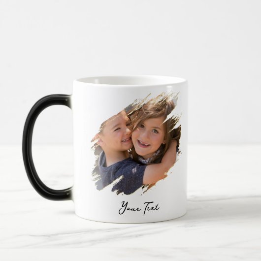 Creëer aangepaste foto en tekst unieke kleur veran magische mok (Links)