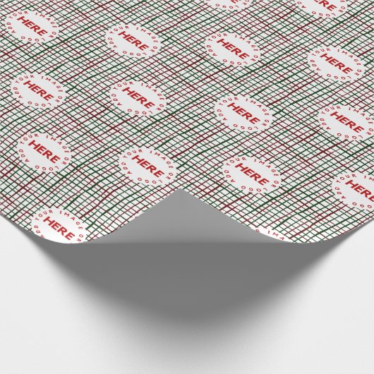 Creëer Aangepaste foto | Logo kerstaven voor kerst Cadeaupapier (Hoek)