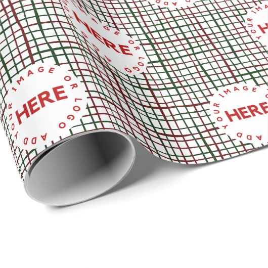 Creëer Aangepaste foto | Logo kerstaven voor kerst Cadeaupapier (Rol Hoek)