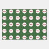 Creëer Aangepaste foto | Logo Modern Green Red Bla Inpakpapier Vel (Voorkant)