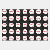 Creëer Aangepaste foto | Logo Modern Green Red Bla Inpakpapier Vel (Voorkant 3)