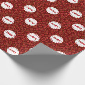 Creëer Aangepaste foto | Logo moderne kerstmis Cadeaupapier (Hoek)