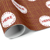 Creëer Aangepaste foto | Rood goud in de Logo Cadeaupapier (Rol Hoek)