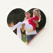 Creëer Aangepaste foto-tekentart vormgegeven spira Notitieboek (Achterkant)