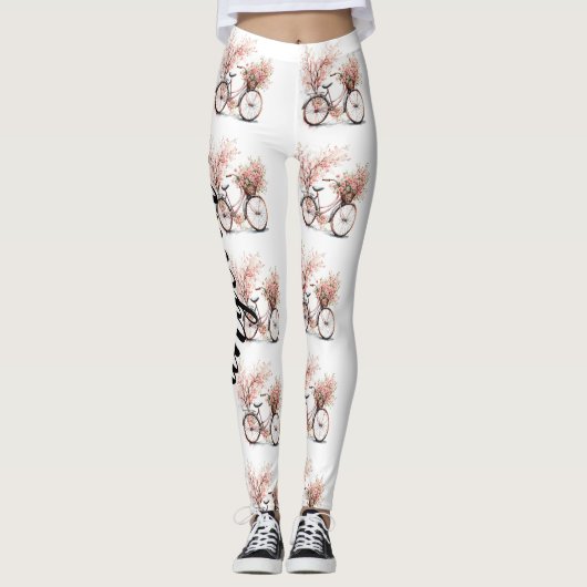 Creëer Aangepaste fotocollage met uw eigen foto op Leggings (Voorkant)