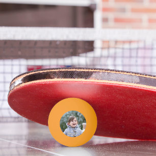 Creëer Aangepaste fotogloed in de donkere kleuren Pingpongbal