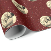 Creëer Aangepaste foto's of Logo kerstpap voor  Cadeaupapier (Rol Hoek)