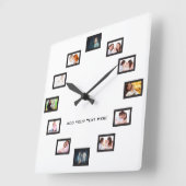 Creëer Aangepaste foto's Vierkante Klok (Hoek)