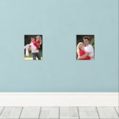 Creëer Aangepaste gepersonaliseerde bruiloft foto Muurkunst Sets (Houten vloer)