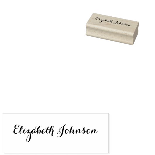 Creëer Aangepaste gepersonaliseerde elegante handt Rubberstempel (Gestempeld)