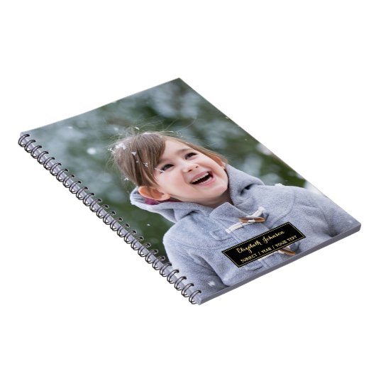 Creëer Aangepaste gepersonaliseerde foto geregeerd Notitieboek (Rechterzijde)